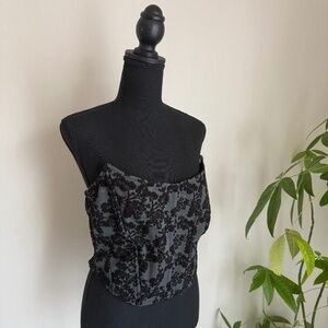 Velvet Black Corset (Medium)